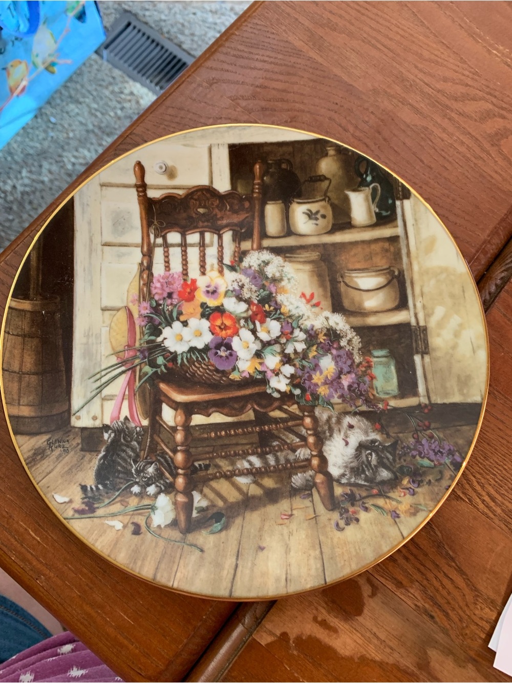 WL George Country Cuttings First Issue Grandmas Garden Series Collectors Plate
